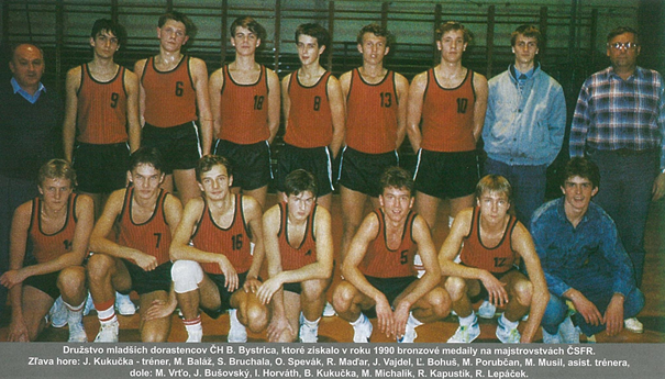 1990 – Červená Hviezda Banská Bystrica, 3.miesto M ČSFR – mladší dorast